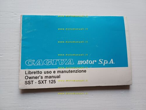 Cagiva-HD SST - SXT 125 manuale uso manutenzione originale owner's …