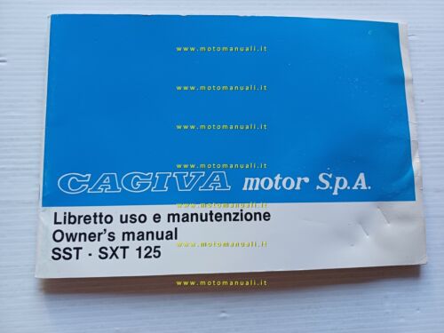 Cagiva-HD SST - SXT 125 manuale uso manutenzione originale owner's …