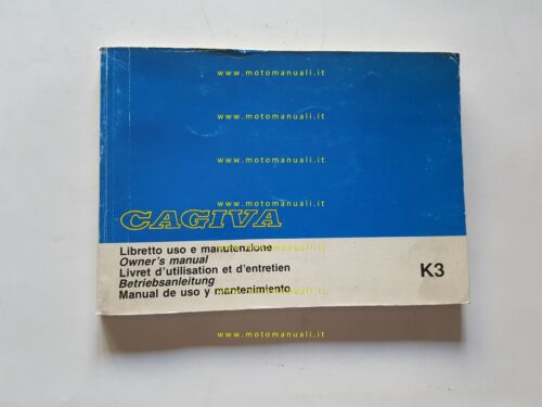 Cagiva K3 50 1990 manuale uso manutenzione libretto originale italiano