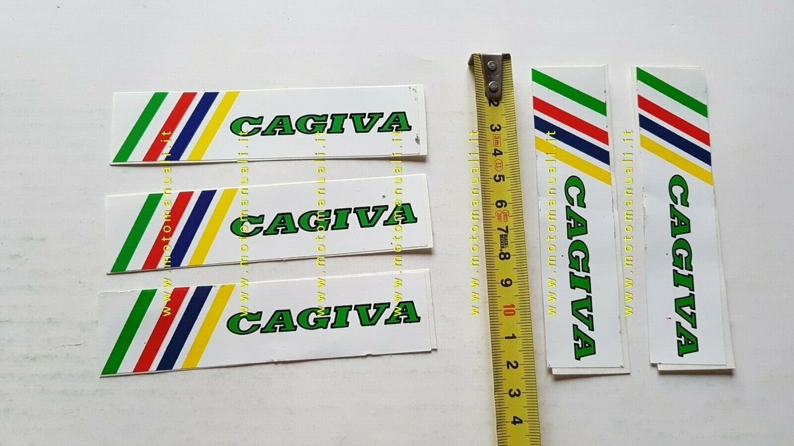 Cagiva lotto 5 adesivi pubblicitari anni 80 originali genuine factory …