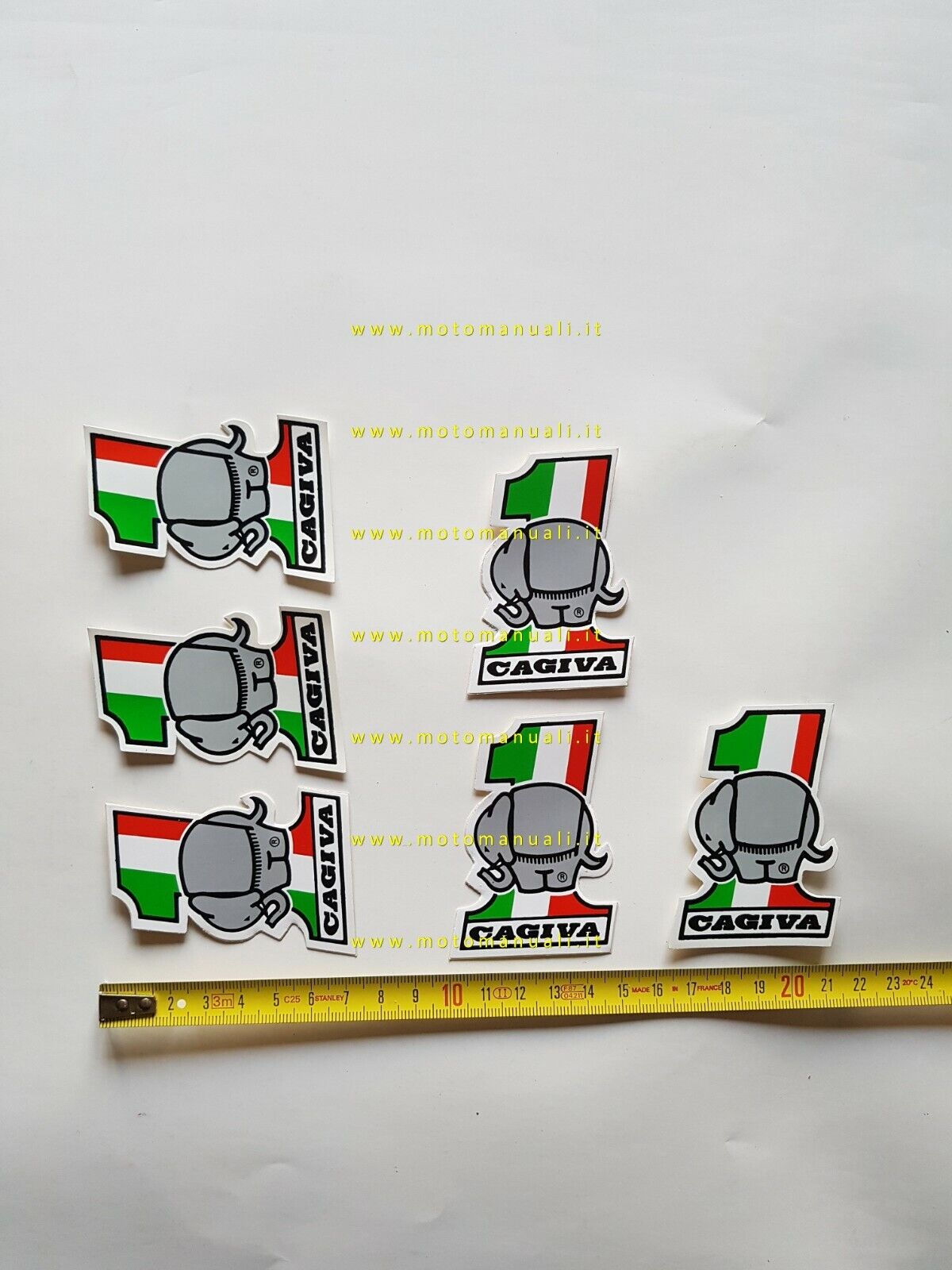 Cagiva lotto 6 adesivi pubblicitari anni 80 originali genuine factory …