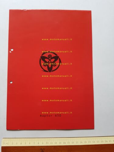 Cagiva Raptor 650 2001 depliant originale ITALIANO