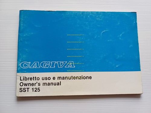 Cagiva SST 125 1982 manuale uso manutenzione libretto originale italiano