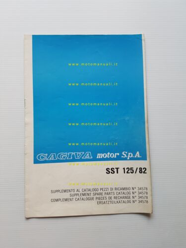Cagiva SST 125 1982 VARIANTI-SUPPLEMENTO catalogo ricambi originale