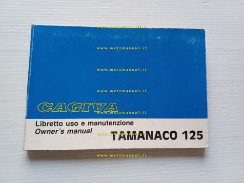 Cagiva Tamanaco 125 1988 manuale uso manutenzione originale