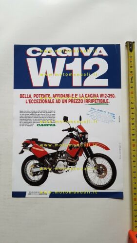 Cagiva W12 350 1991 depliant originale brochure