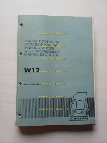 Cagiva W12 350 1993 Manuale Officina Riparazione Originale Workshop Manual