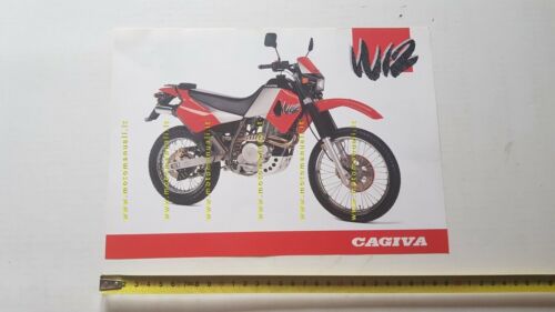 Cagiva W12 350 Enduro 1993 depliant originale brochure moto