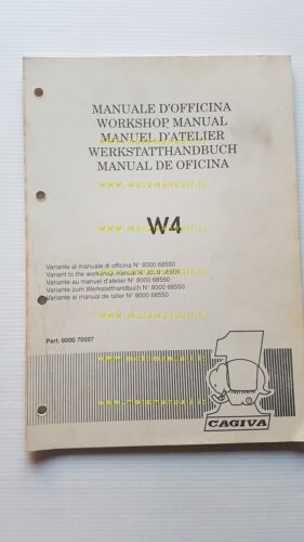 Cagiva W4 50 1991 AGGIORNAMENTO manuale officina originale