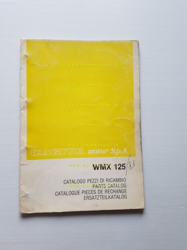 Cagiva WMX 125 Cross 1981 catalogo ricambi originale