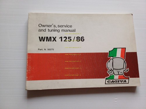 Cagiva WMX 125 Cross 1986 manuale uso manutenzione e officina …