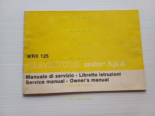 Cagiva WRK 125 1982 manuale uso + officina originale owner's …