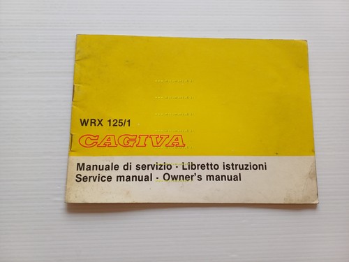 Cagiva WRX 125/1 Enduro 1983 manuale uso manutenzione libretto originale