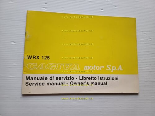 Cagiva WRX 125 Enduro 1982 manuale uso manutenzione originale italiano