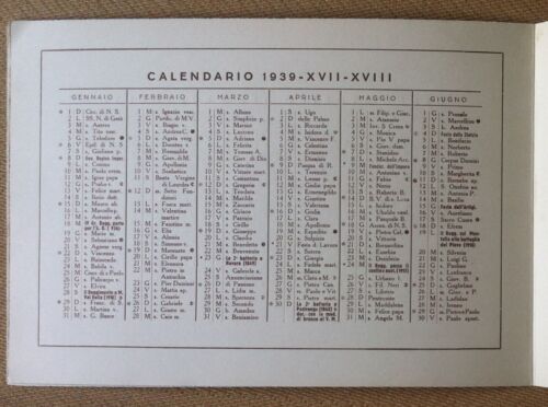 Calendario - 3° Reggimento artiglieria