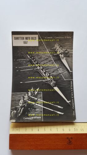 Canottieri Moto Guzzi 1957 cartolina originale