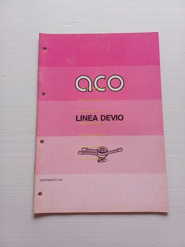 Carello ACO catalogo devioluci auto Alfa Lancia Fiat Maserati anni …