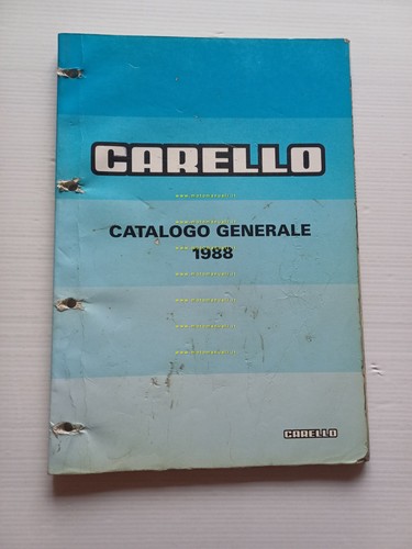 Carello catalogo generale 1988 fari fanali fanalini auto Alfa Lancia …