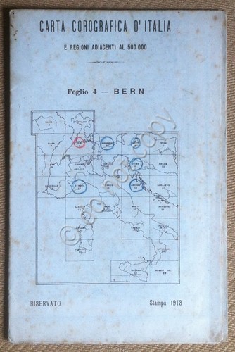 Carta geografica d'Italia e regioni adiacenti (militare?) - 1913 - …