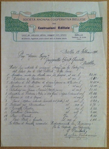 Carta Intestata - Letterhead - Società Anonima Cooperativa Biellese - …