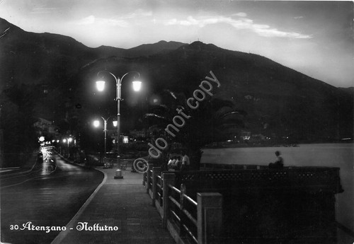 Cartolina - Arenzano - Notturno - 1953 (Genova)