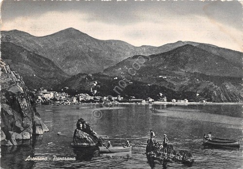 Cartolina - Arenzano - Panorama dal mare - 1956
