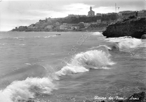 Cartolina - Arma di Taggia - Panorama dal mare - …