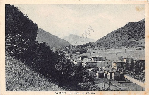 Cartolina - Ballabio - la Gera - 1938