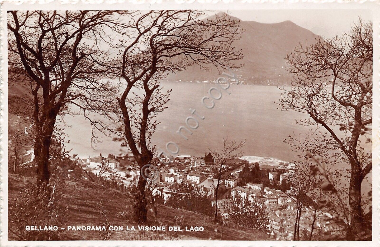 Cartolina - Bellano - Lago di Como - panorama dall'alto …