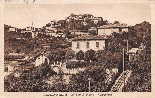 Cartolina - Bergamo alta - Colle S. Vigilio - Funicolare …