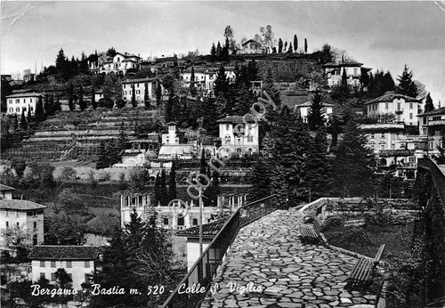 Cartolina - Bergamo Bastia Colle San Vigilio 1965
