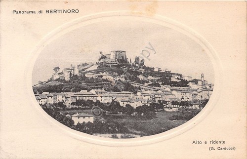 Cartolina - Bertinoro - Panorama - Citazione Carducci - 1926 …