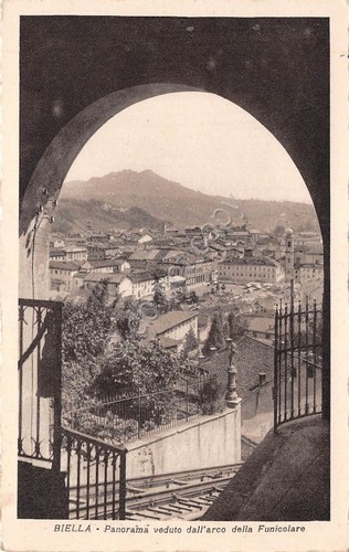 Cartolina - Biella - Panorama dall' arco della Funicolare - …