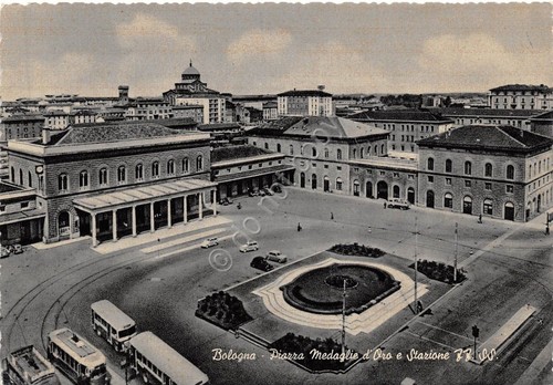 Cartolina - Bologna - Piazza Medaglie d'oro - Stazione - …