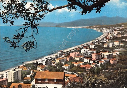 Cartolina - Borgio Verezzi - panorama dall'alto - 1964