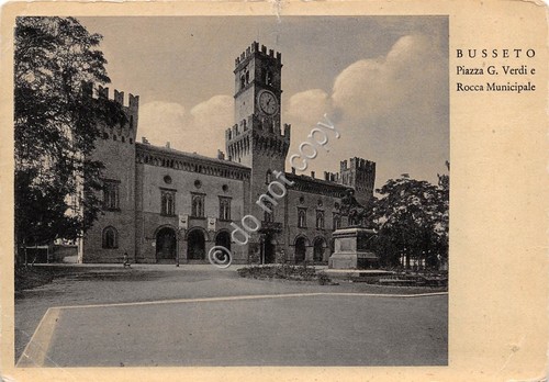 Cartolina - Busseto Piazza Verdi