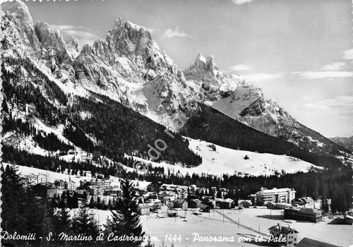 Cartolina - Carnia Liaris di Ovaro panorama 1959