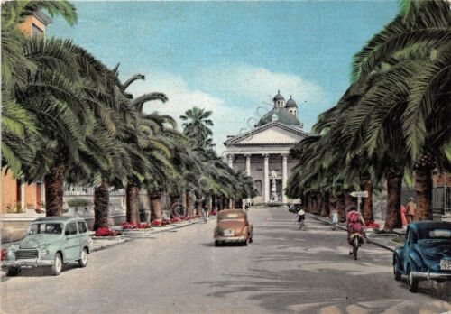 Cartolina - Chiavari - Viale delle Palme - auto d'epoca …