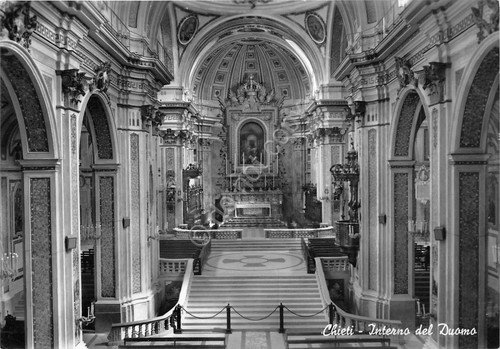 Cartolina - Chieti - Interno del Duomo - 1959