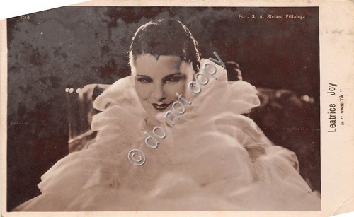 Cartolina - Cinema muto attrice Leatrice Joy in Vanità 1933 …