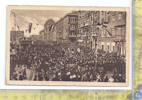 Cartolina - cinque giornate Fiume - Manifestazione per compleanno del …
