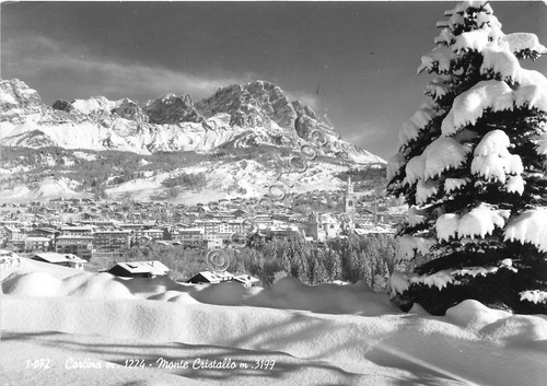 Cartolina - Cortina Monte Cristallo panorama 1971
