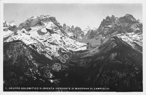Cartolina - Dolomiti di Brenta Versante di Madonna di Campiglio …