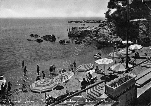 Cartolina - Fiascherino - Stabilimento Ippocampo - anni '50