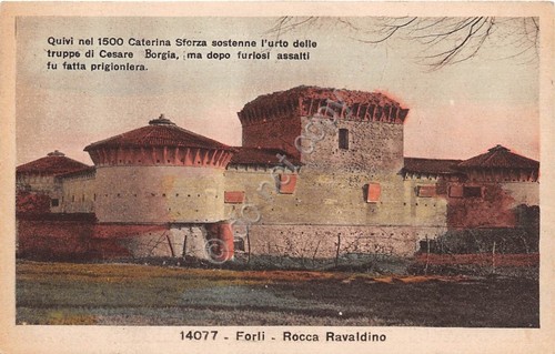 Cartolina - Forlì - Rocca Ravaldino - 1929