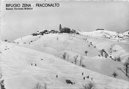 Cartolina - Fraconalto - Rifugio Zena - Stazione ferroviaria Busalla …