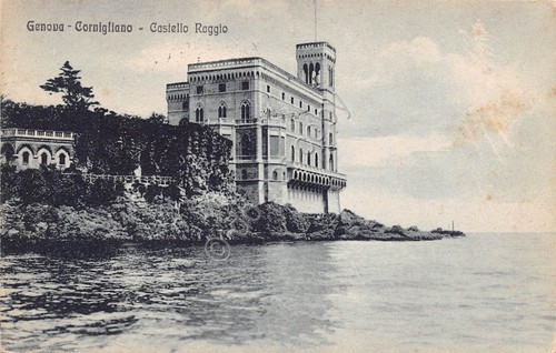 Cartolina - Genova - Cornigliano - Castello Raggio - 1930