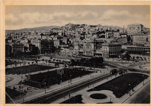 Cartolina - Genova - Piazza Verdi - Stazione Brignole - …
