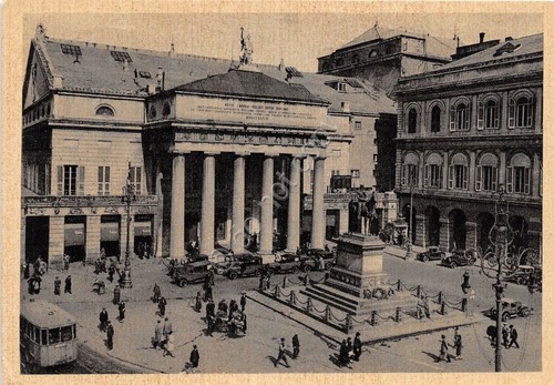 Cartolina - Genova - Teatro Carlo Felice - 1938