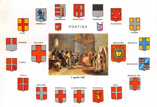 Cartolina - Giuramento di Pontida - VII Centenario - Timbro …